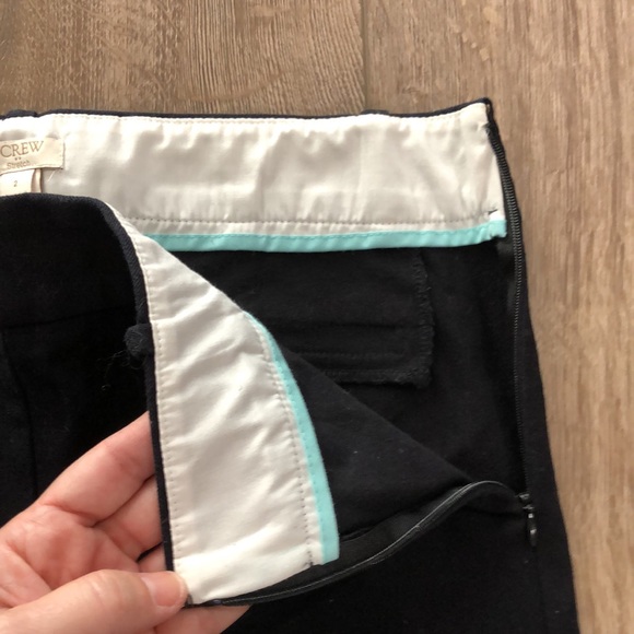 J. CREW Side Zip Ankle Pants w/Stretch - Picture 3 of 10